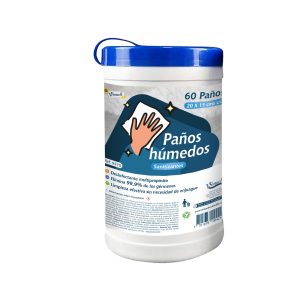 Paños húmedos desinfectante pote x 60 paños