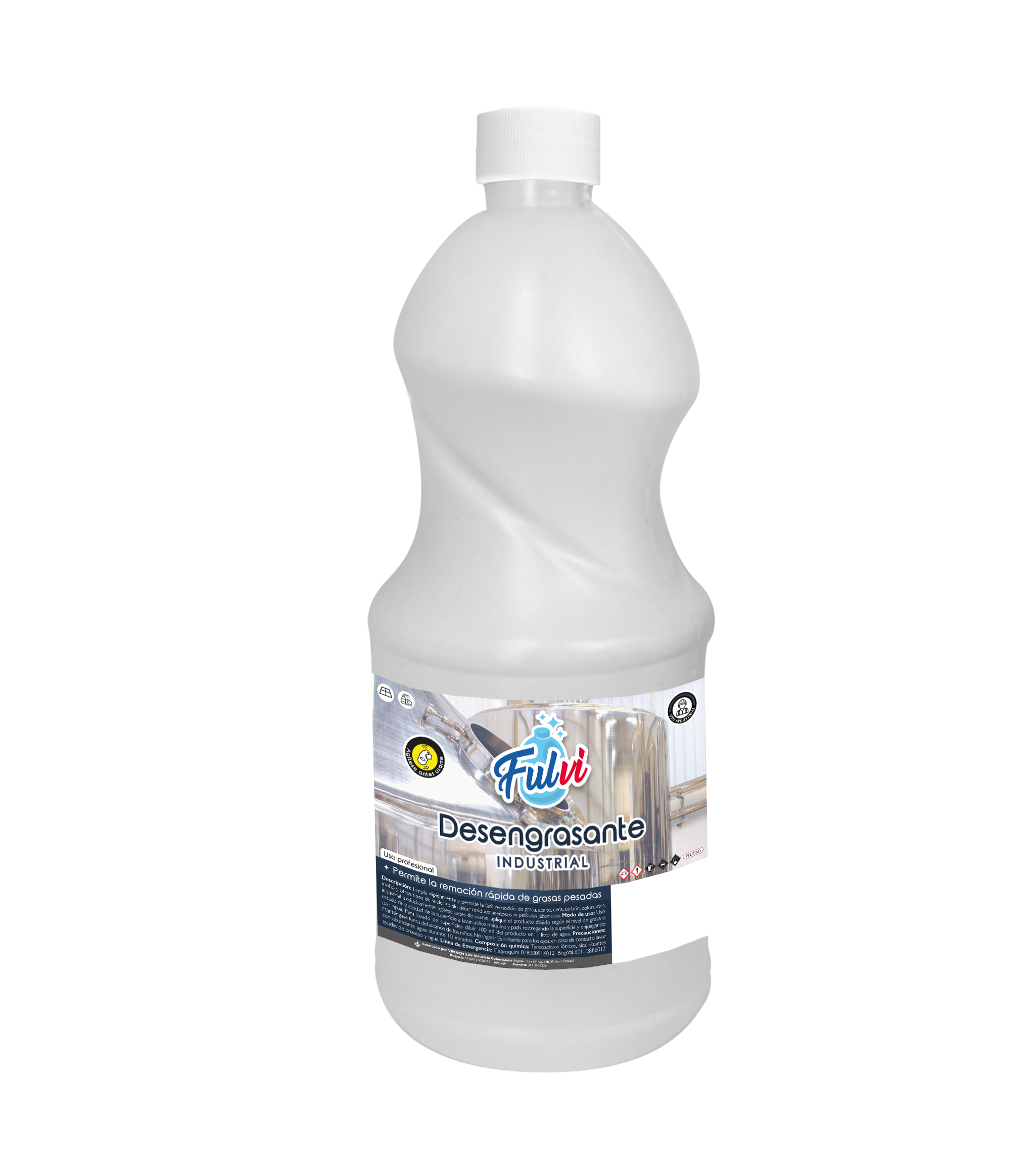 Desengrasante industrial blanco FULVI | 1 litro