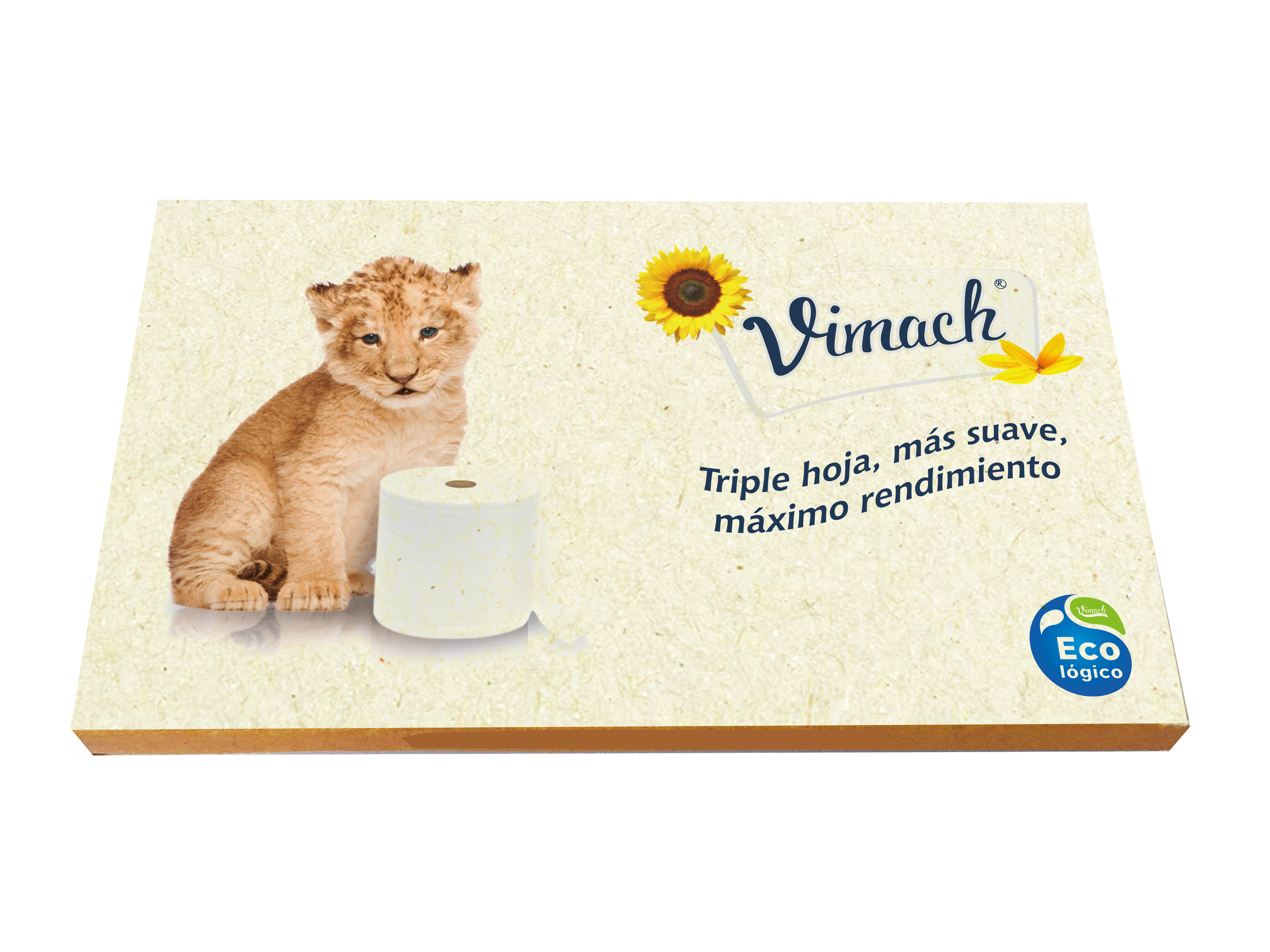 Empaque individual de papel higiénico premium blanco