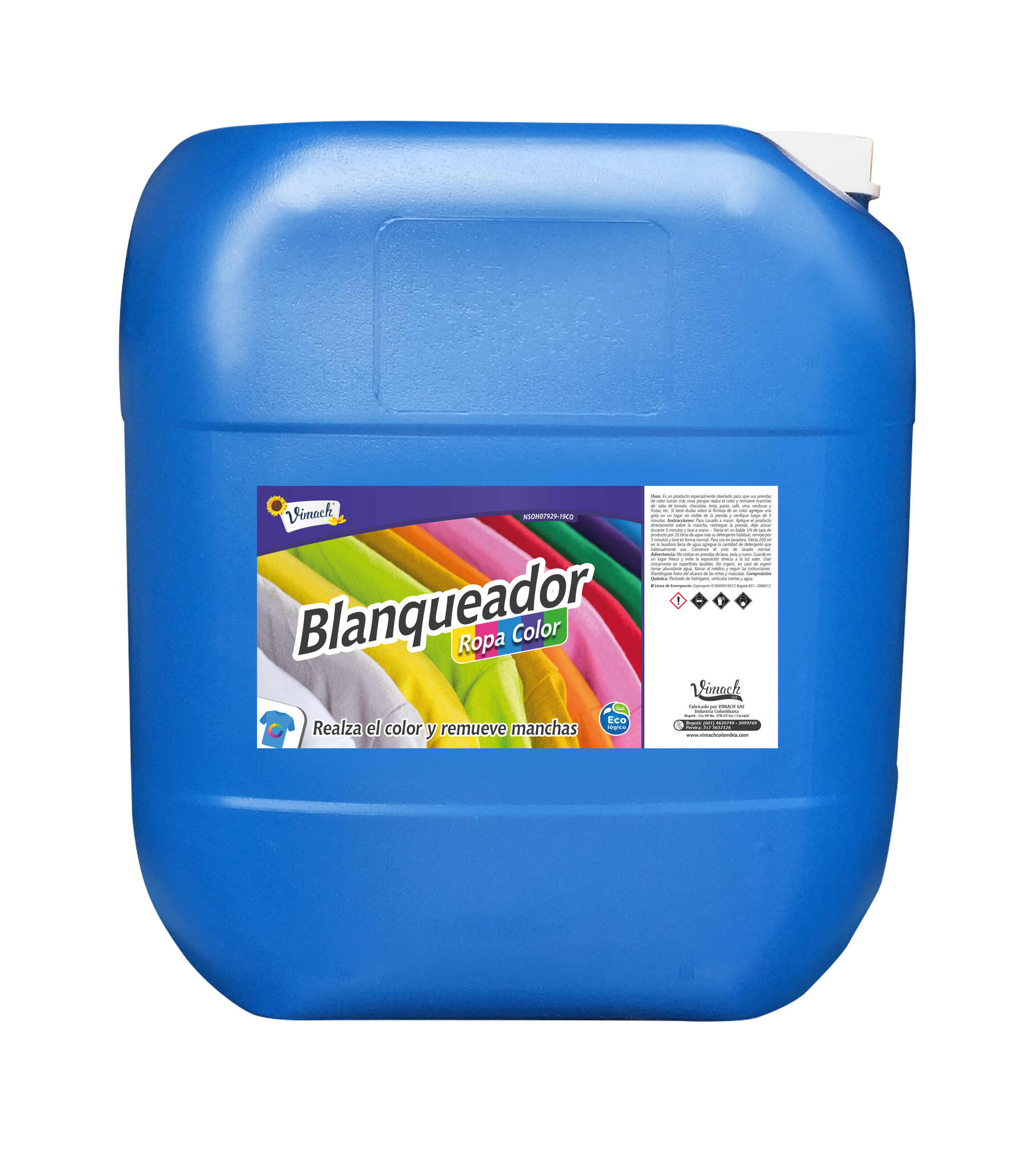 Blanqueador ropa color | Cuñete (20 lts)