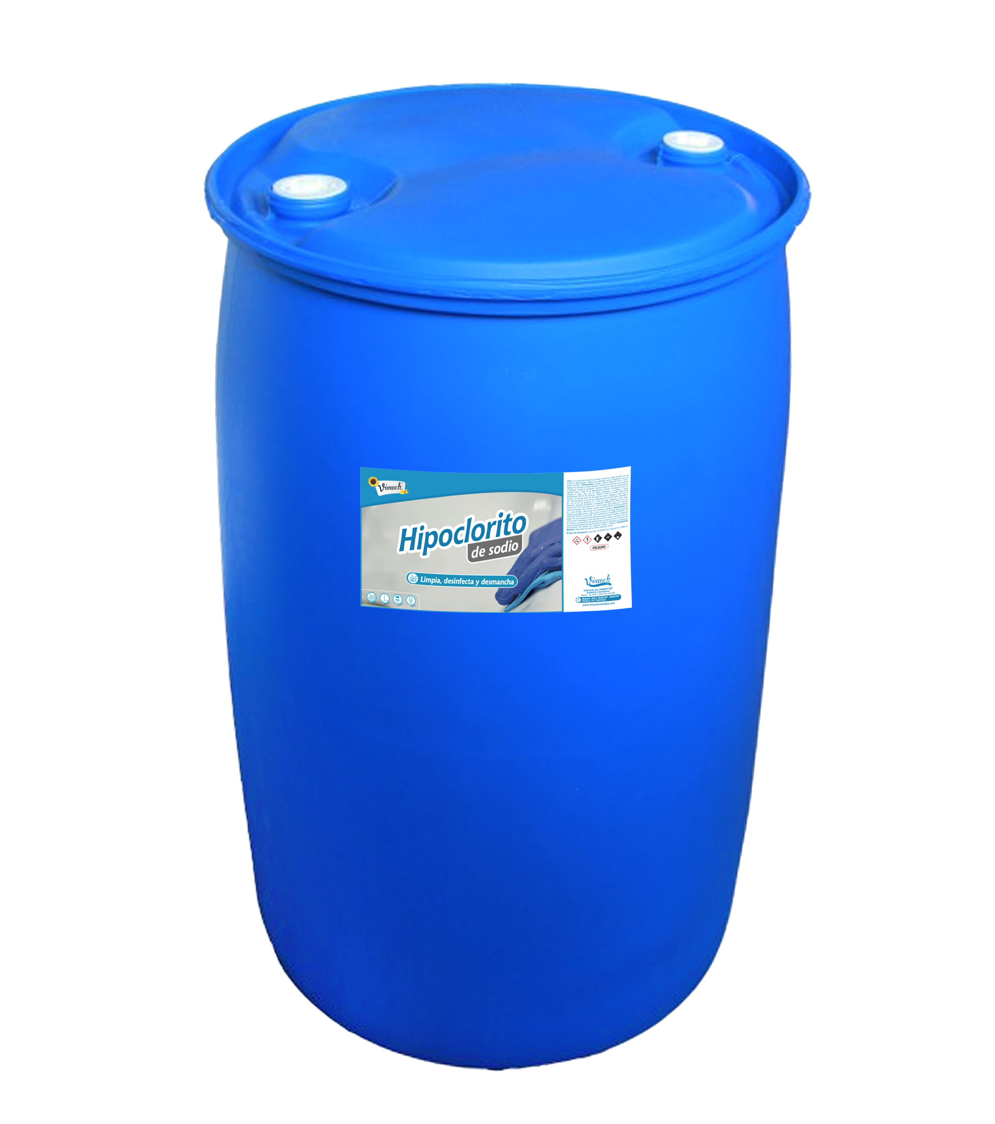 Hipoclorito de sodio al 15% x 55 galones