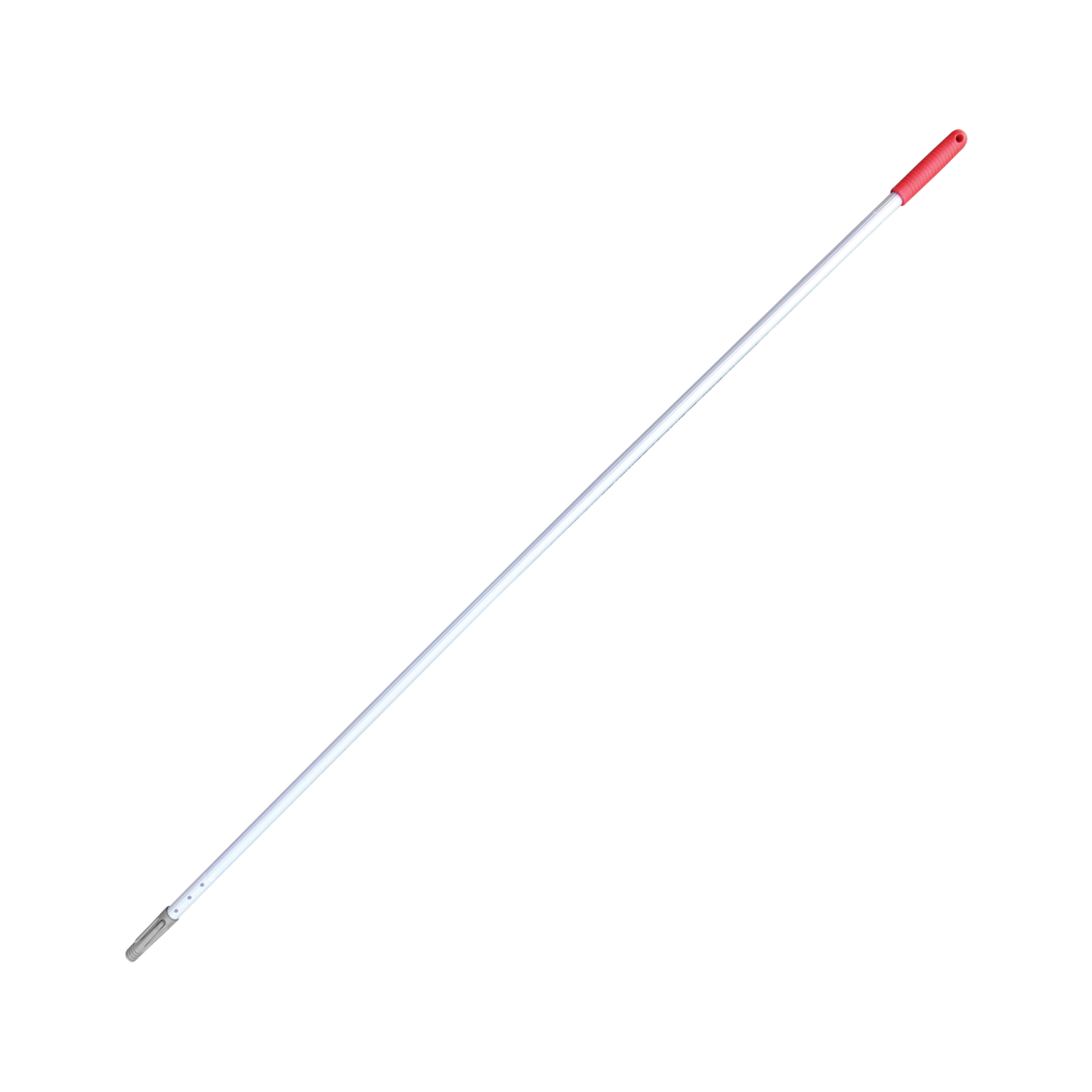 Mango de aluminio anodizado Quick-connect 140 cms rojo