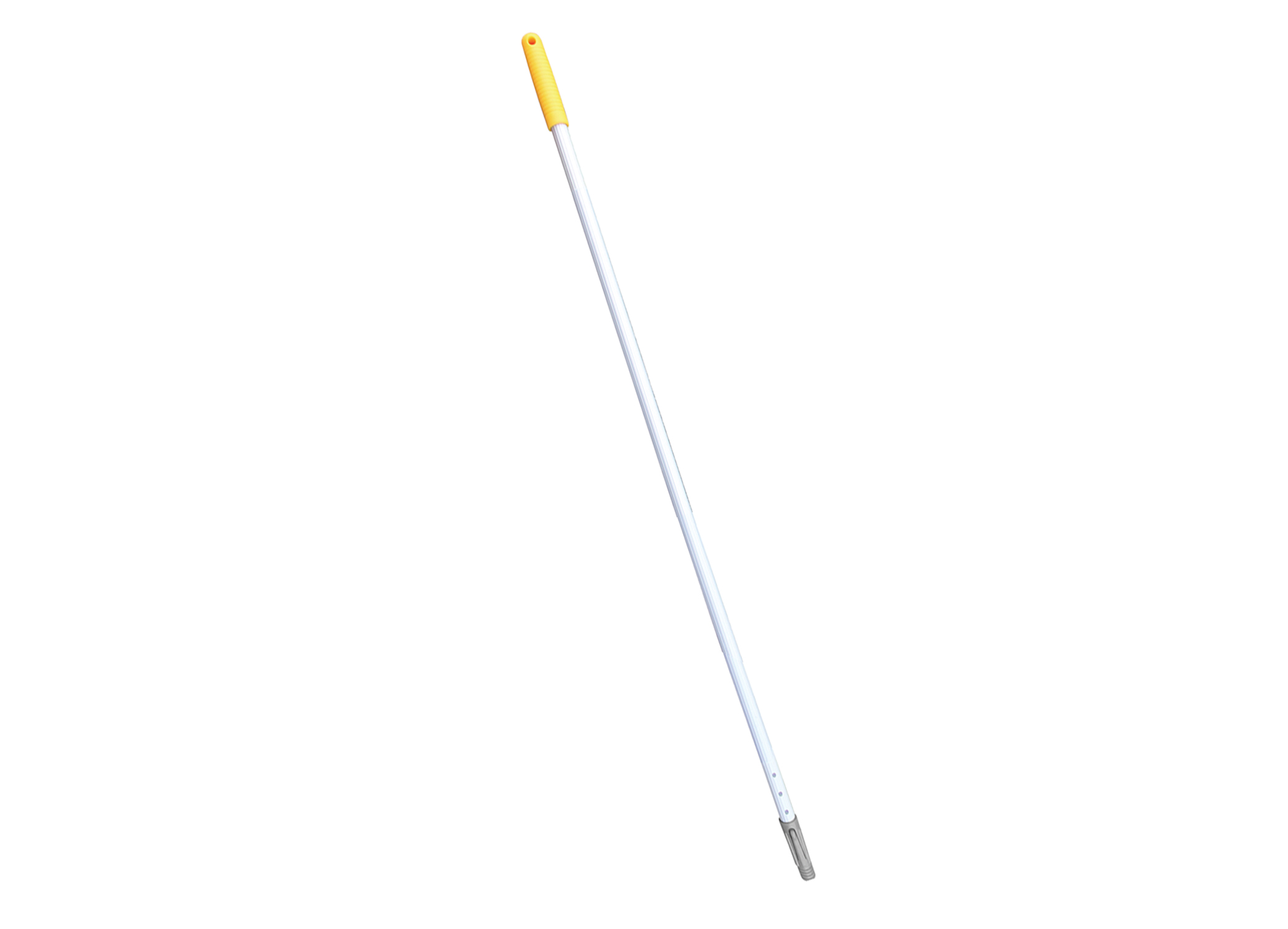 Mango aluminio punta recogedor amarillo 75 cms