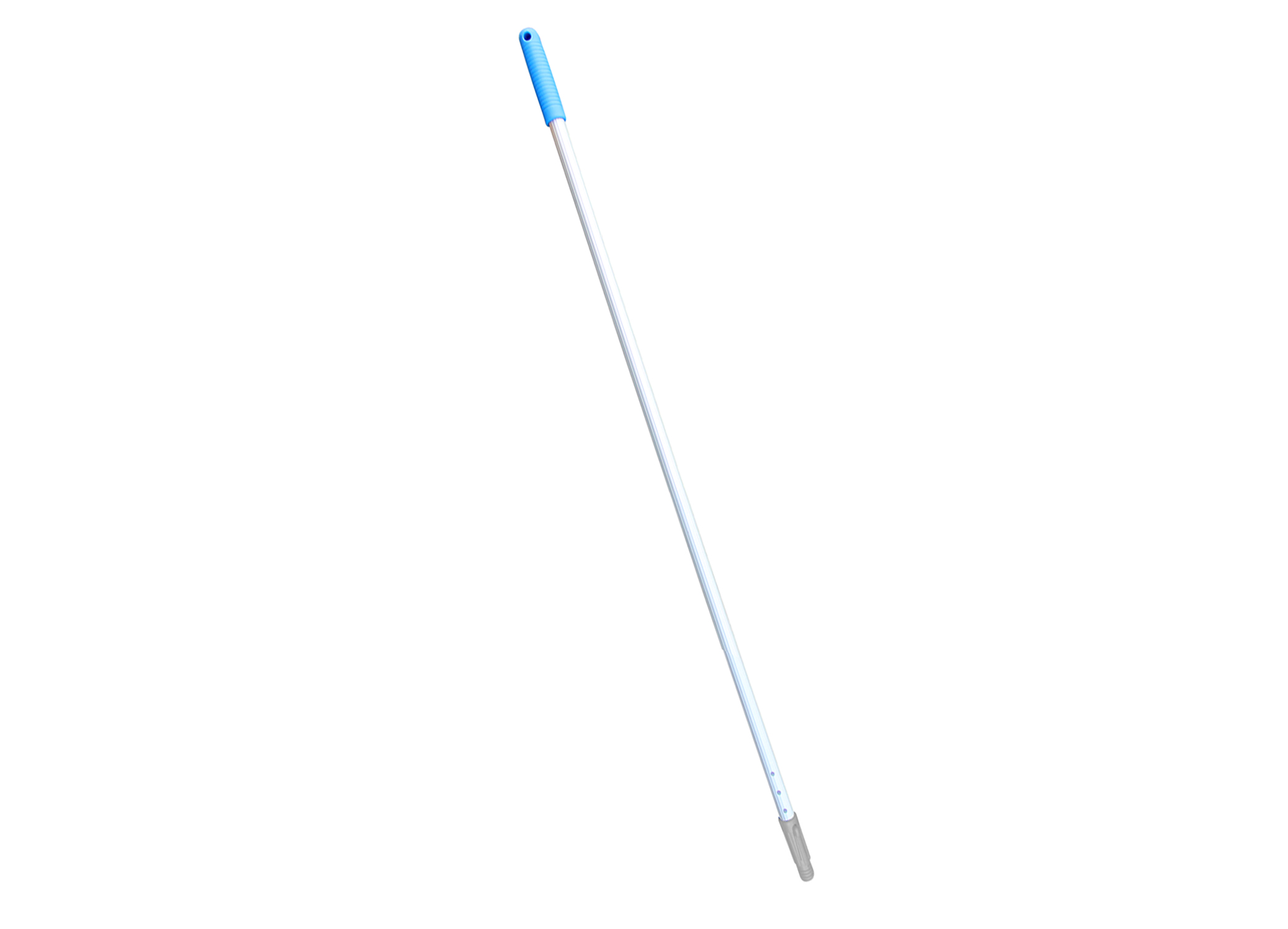 Mango de aluminio anodizado punta recogedor 75 cms azul