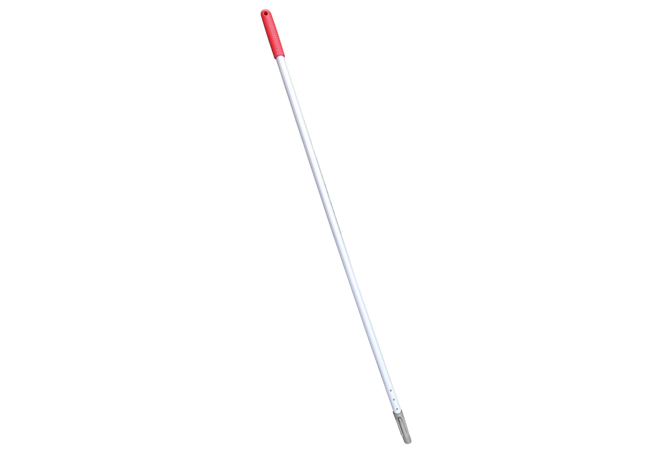 Mango de aluminio anodizado punta recogedor 75 cms rojo