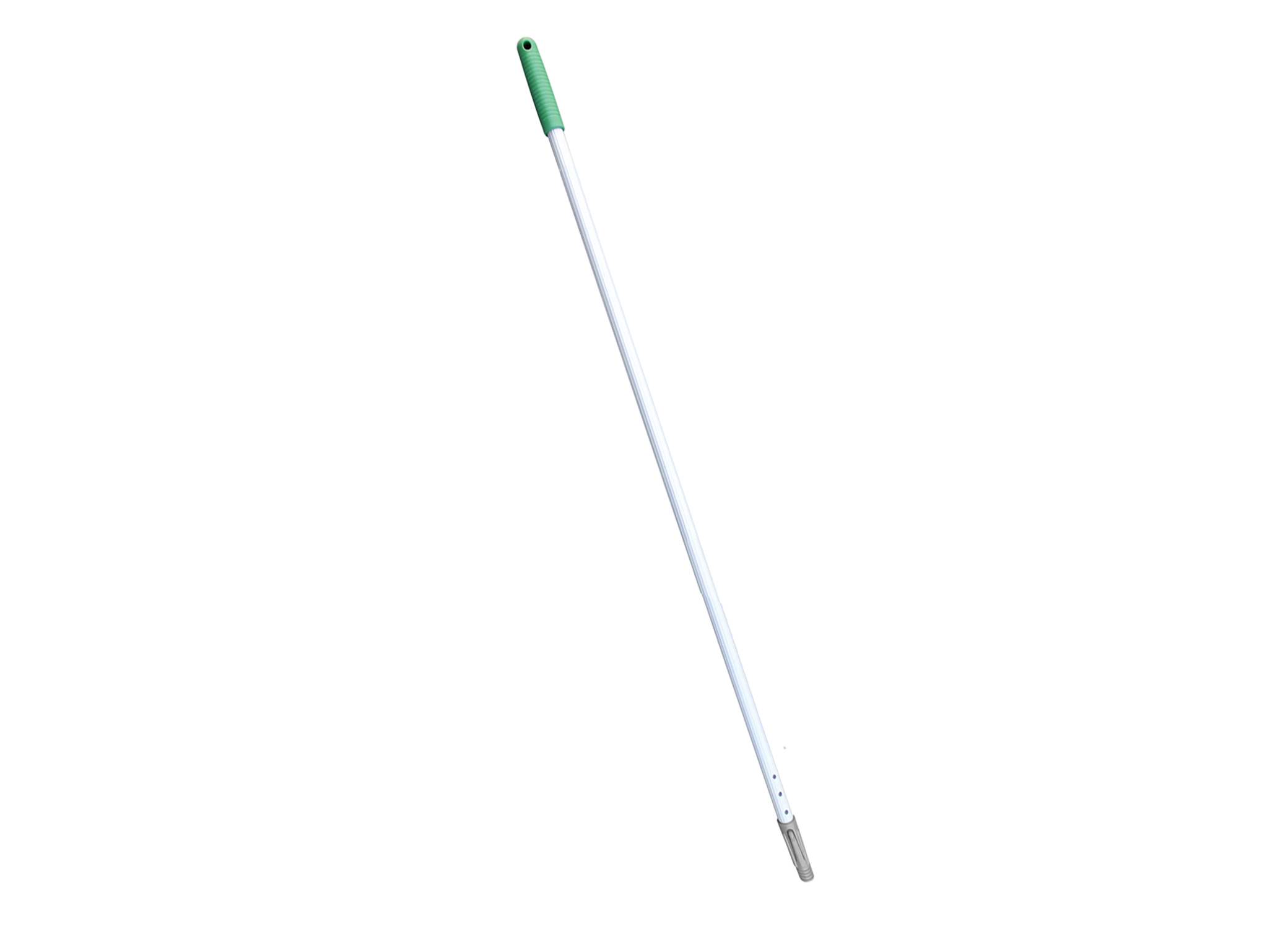 Mango de aluminio anodizado punta recogedor 75 cms verde